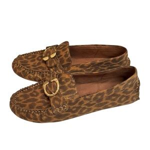 AEROSOLES Brown Leopard Print Loafers